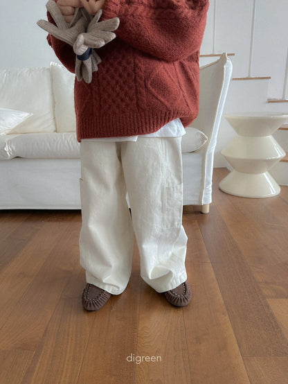 【予約】Flat Wide Pants  /  digreen(S-XXL)