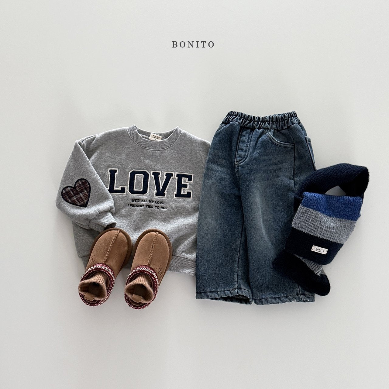 【予約】LOVE heart mtm  /  bonito (12ｍ-JM)