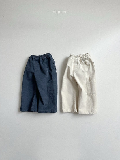 【予約】Flat Wide Pants  /  digreen(S-XXL)