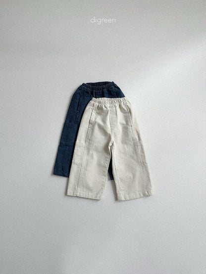 【予約】Flat Wide Pants  /  digreen(S-XXL)