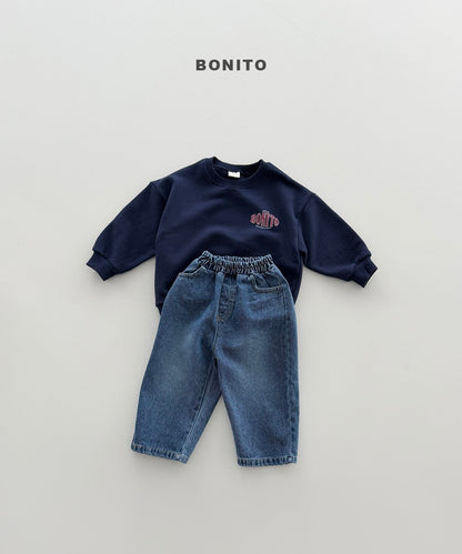 【予約】lettering BONITO mtm /  bonito (12M-JM)볼록보니토맨투맨