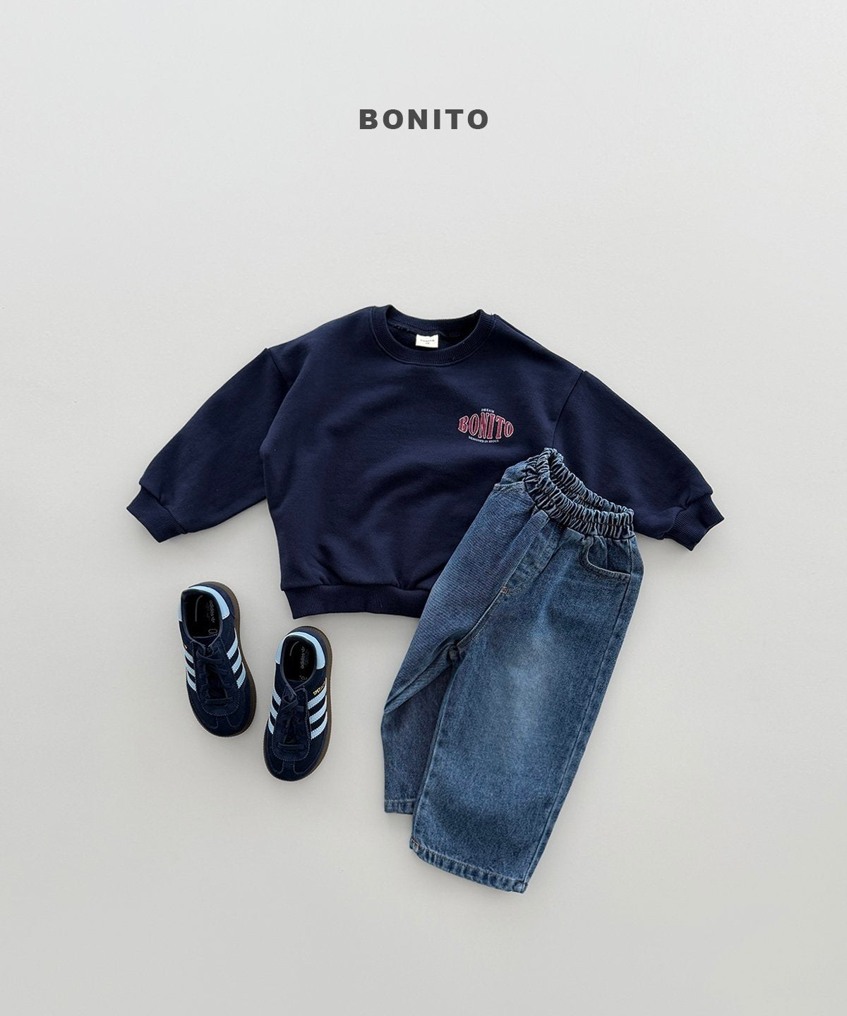 【予約】lettering BONITO mtm /  bonito (12M-JM)볼록보니토맨투맨