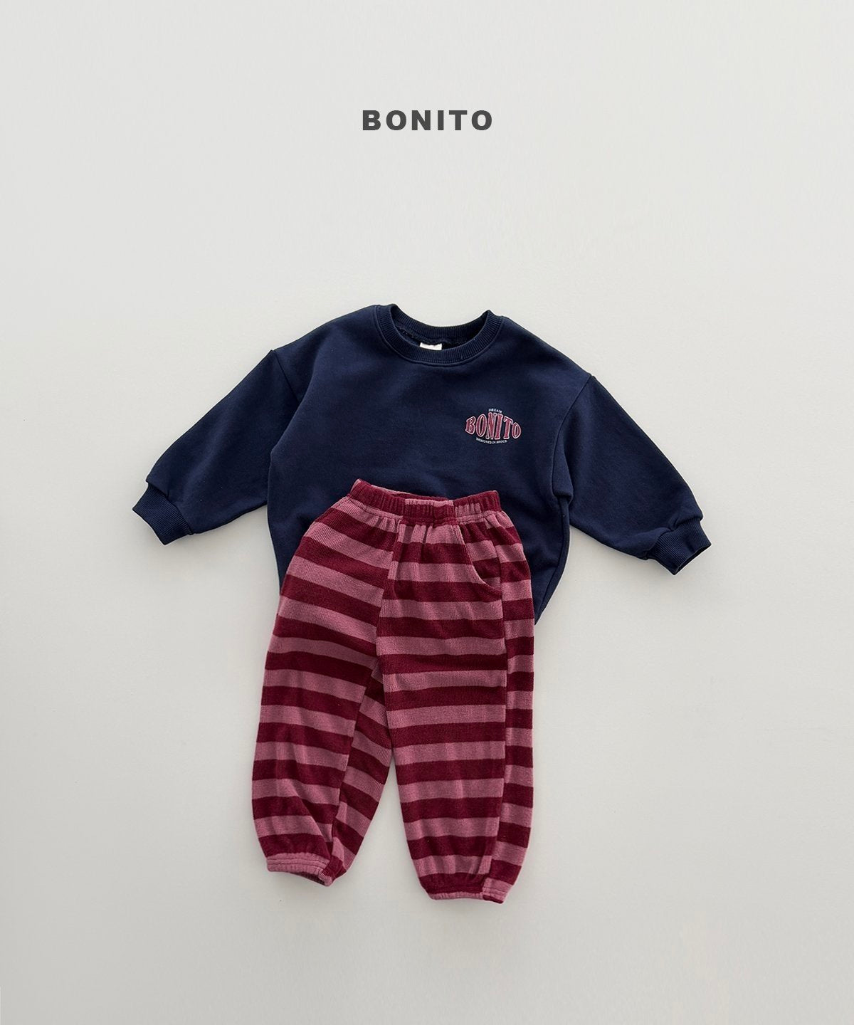 【予約】lettering BONITO mtm /  bonito (12M-JM)볼록보니토맨투맨
