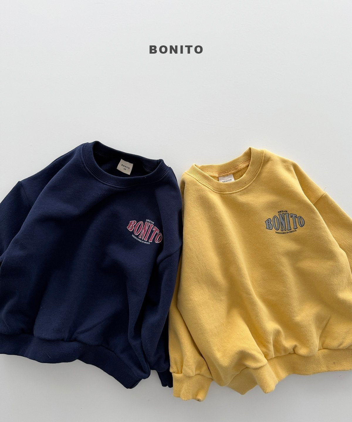 【予約】lettering BONITO mtm /  bonito (12M-JM)볼록보니토맨투맨