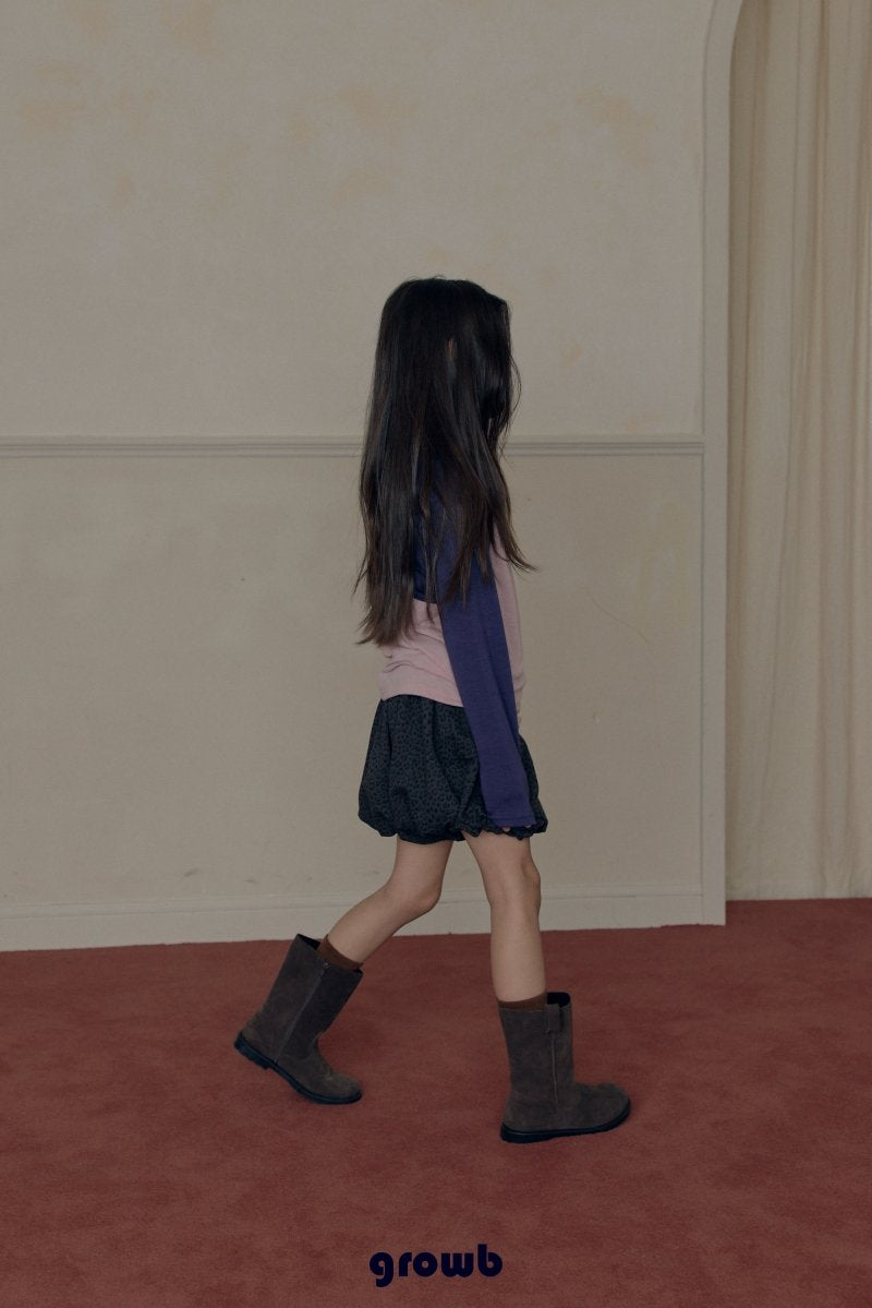 【予約】leopard bloomers pants / growb (XS-JS)