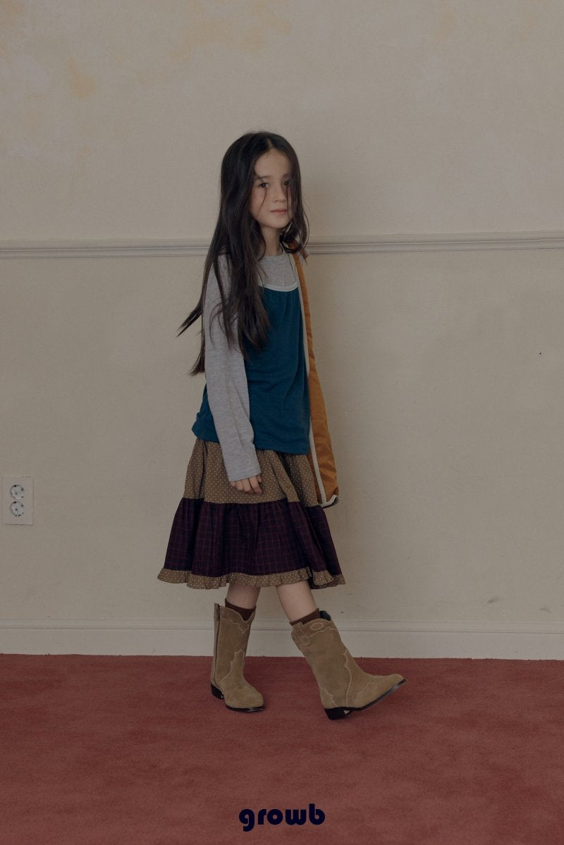 【予約】HUI skirt / growb (XS-JS)