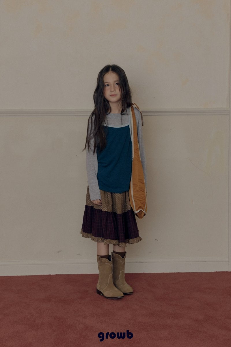 【予約】HUI skirt / growb (XS-JS)