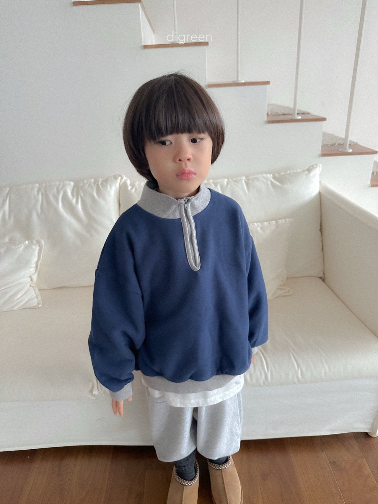 【予約】Line Zip up  /  digreen(S-XXL)