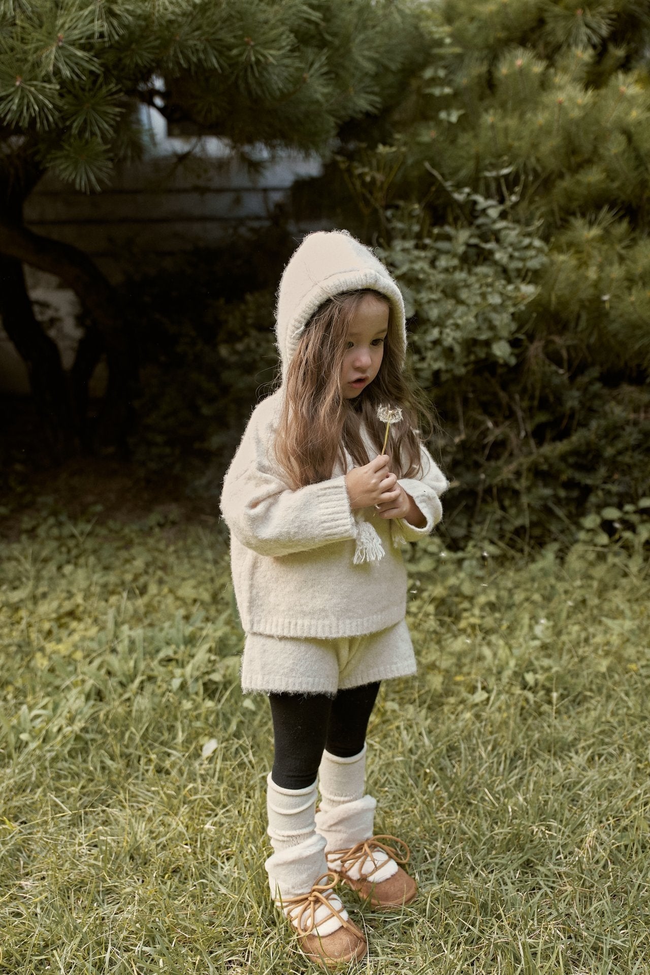 【予約】knit hood set  /  momoann (5-11号, Adult)