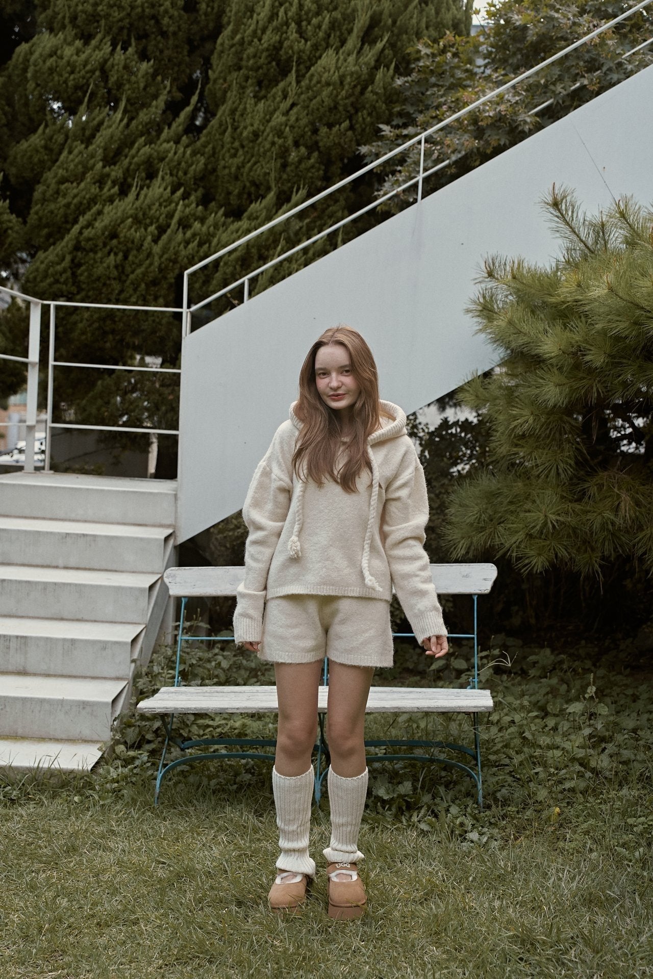 【予約】knit hood set  /  momoann (5-11号, Adult)