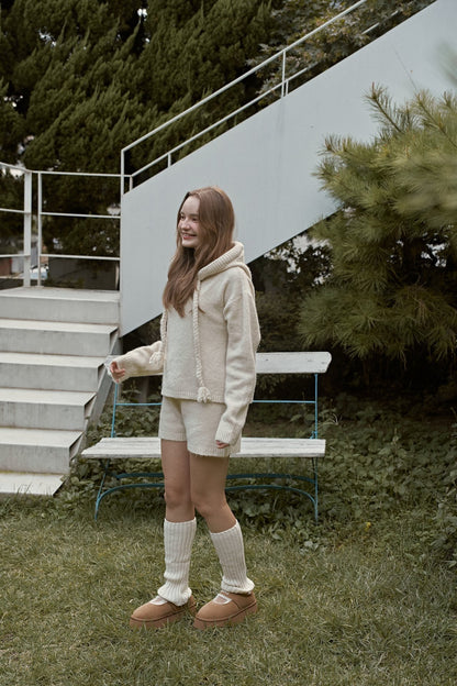 【予約】knit hood set  /  momoann (5-11号, Adult)