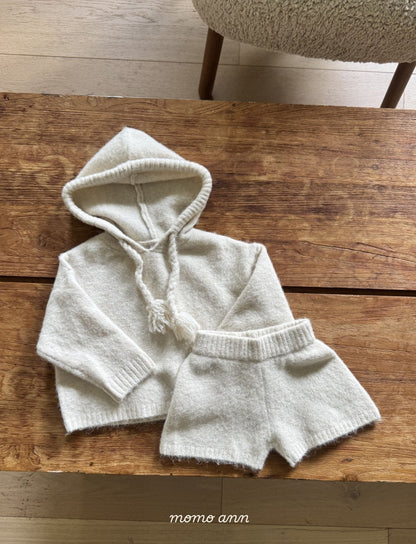 【予約】knit hood set  /  momoann (5-11号, Adult)