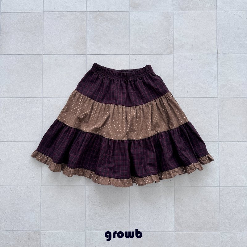 【予約】HUI skirt / growb (XS-JS)