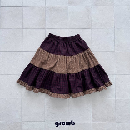 【予約】HUI skirt / growb (XS-JS)