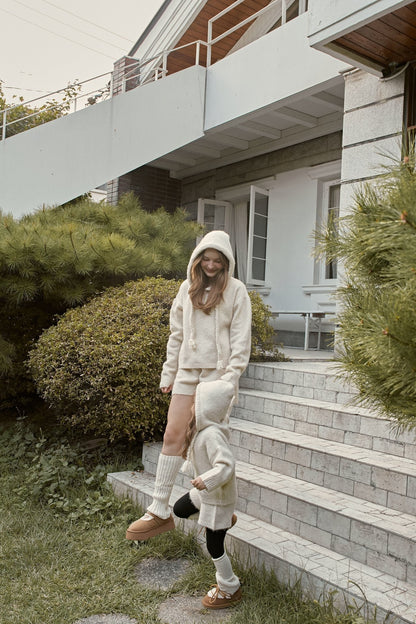 【予約】knit hood set  /  momoann (5-11号, Adult)