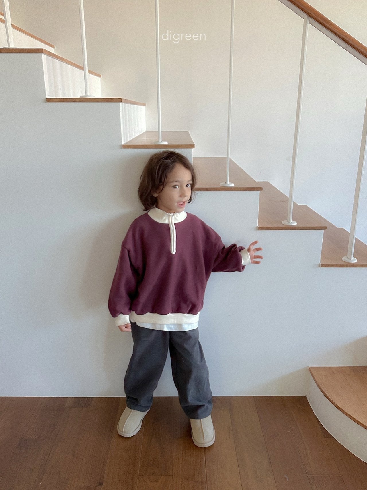 【予約】Line Zip up  /  digreen(S-XXL)