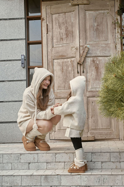 【予約】knit hood set  /  momoann (5-11号, Adult)