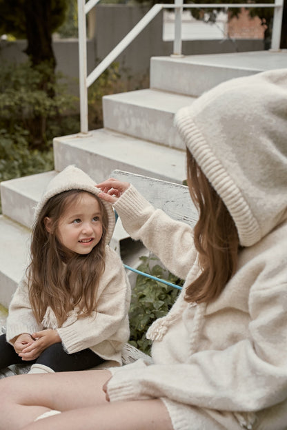 【予約】knit hood set  /  momoann (5-11号, Adult)