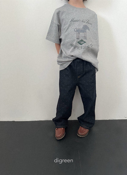 【予約】dot denimt pants  / digreen(S-XXL)