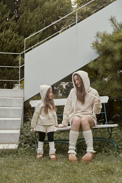 【予約】knit hood set  /  momoann (5-11号, Adult)