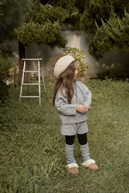 【予約】knit hood set  /  momoann (5-11号, Adult)