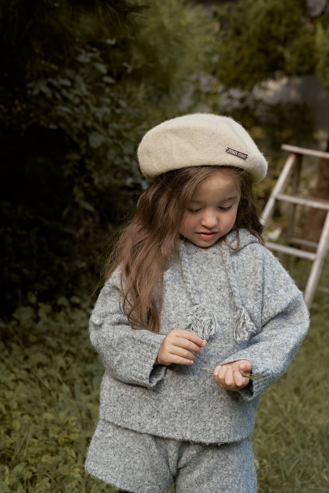 【予約】knit hood set  /  momoann (5-11号, Adult)