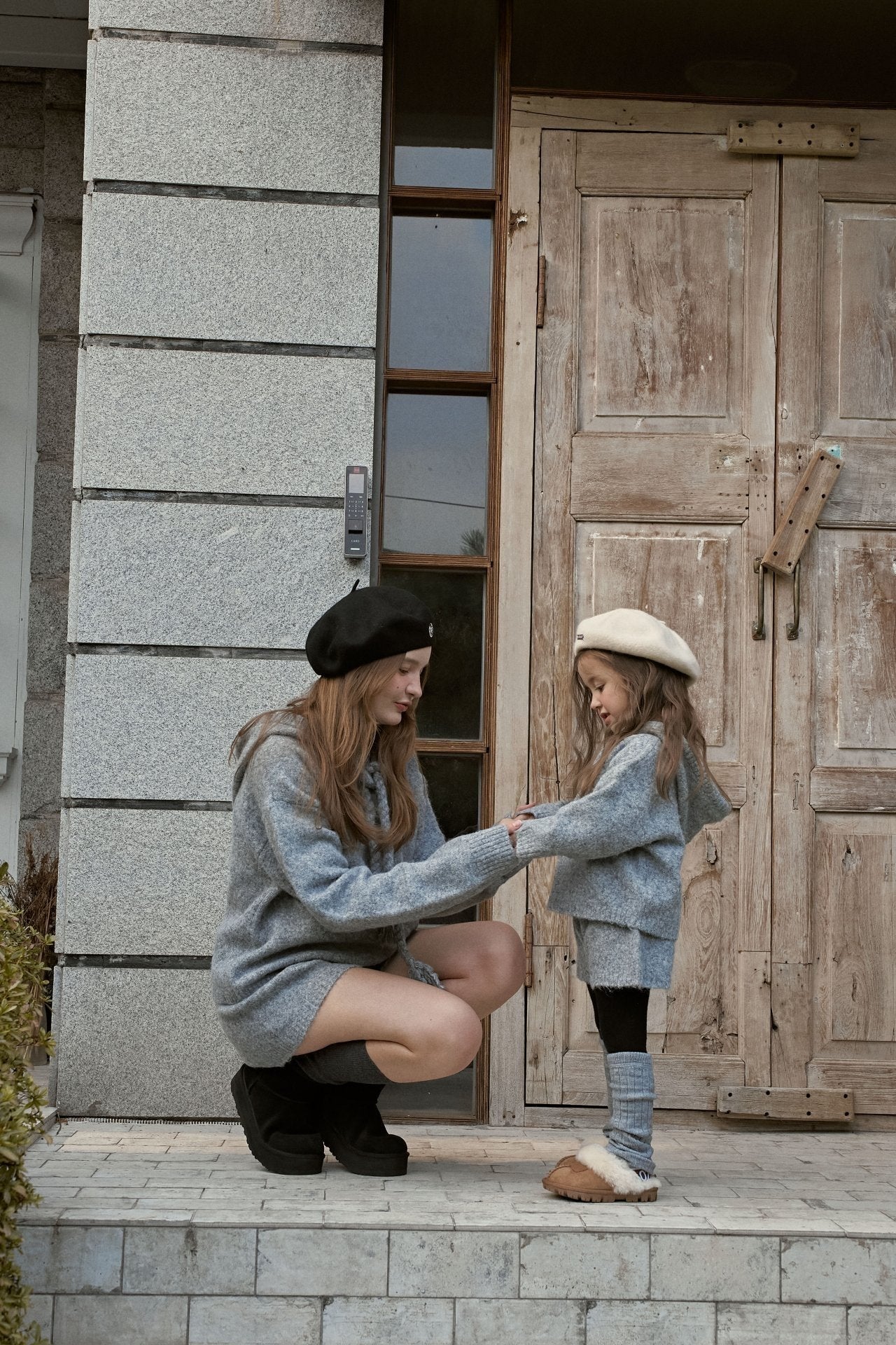 【予約】knit hood set  /  momoann (5-11号, Adult)