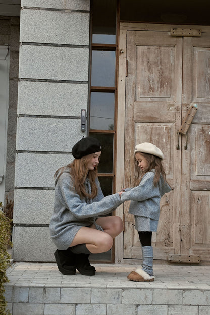 【予約】knit hood set  /  momoann (5-11号, Adult)