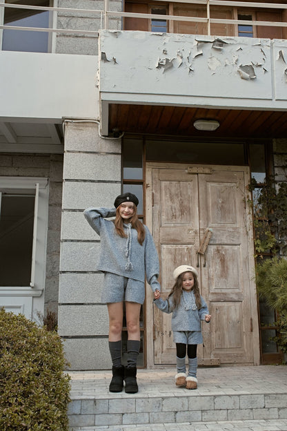 【予約】knit hood set  /  momoann (5-11号, Adult)