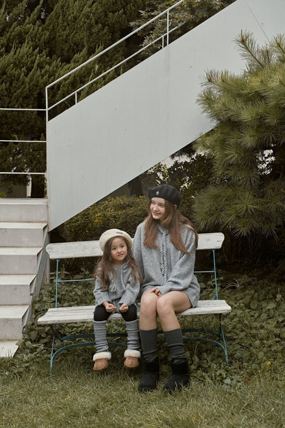 【予約】knit hood set  /  momoann (5-11号, Adult)