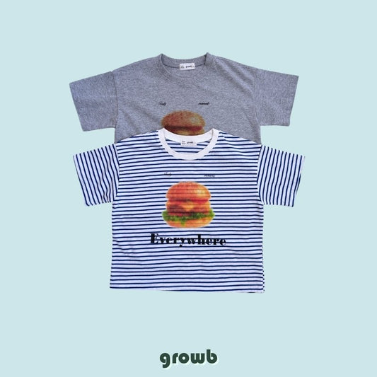 【予約】バーガーTシャツ / growb (S-JL/Adult) 햄벅