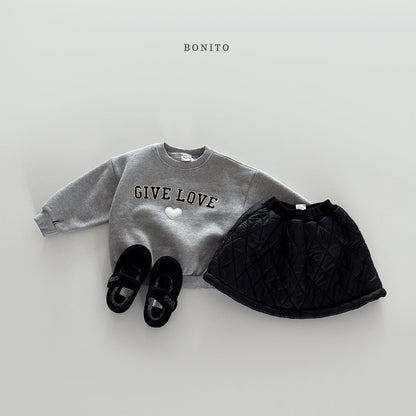 【予約】quilting boa skirt /  bonito (12m-JM)