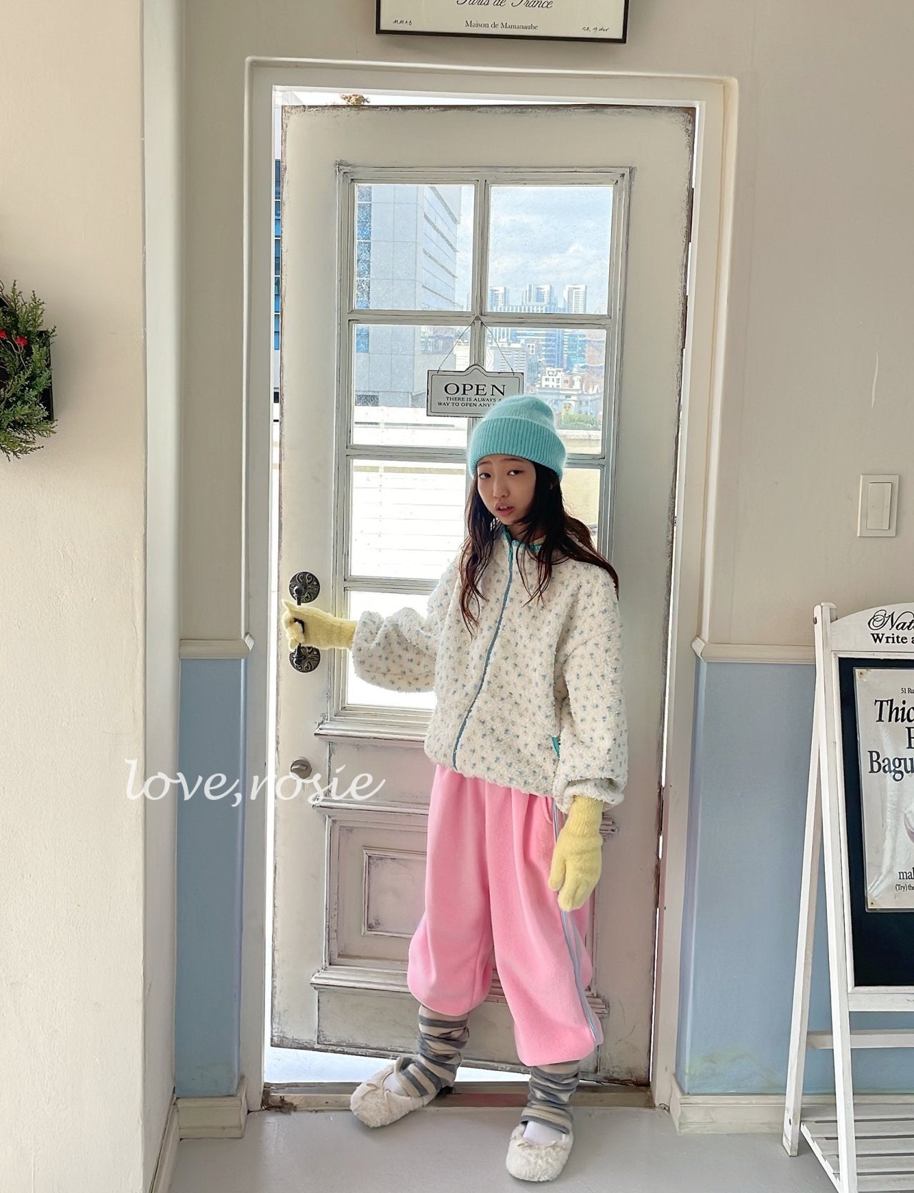 【予約】candy tape fleece pt  / love rosie (L-3XL,adult)