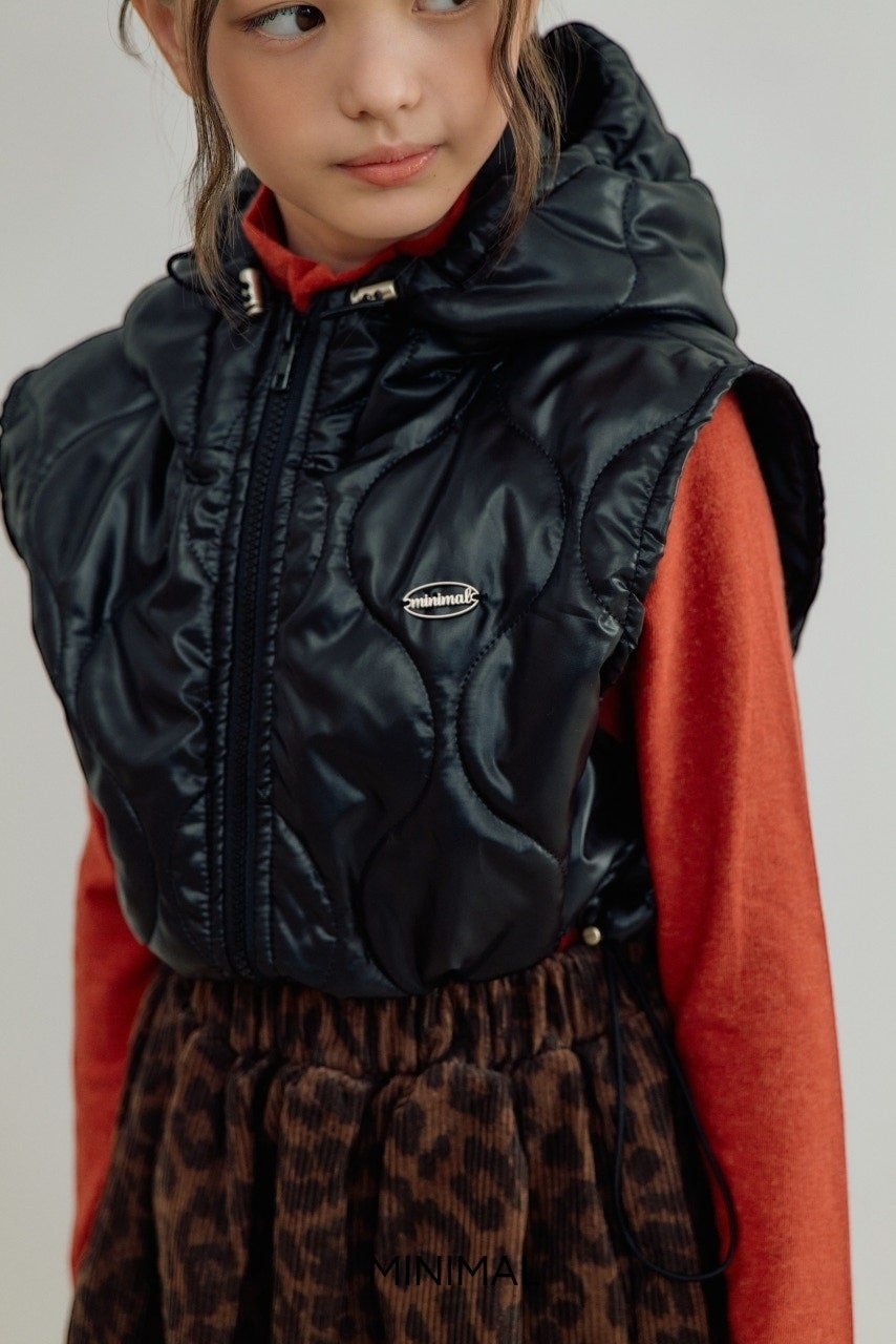 【予約】quilting short hood vest  / minimal (S-JM)