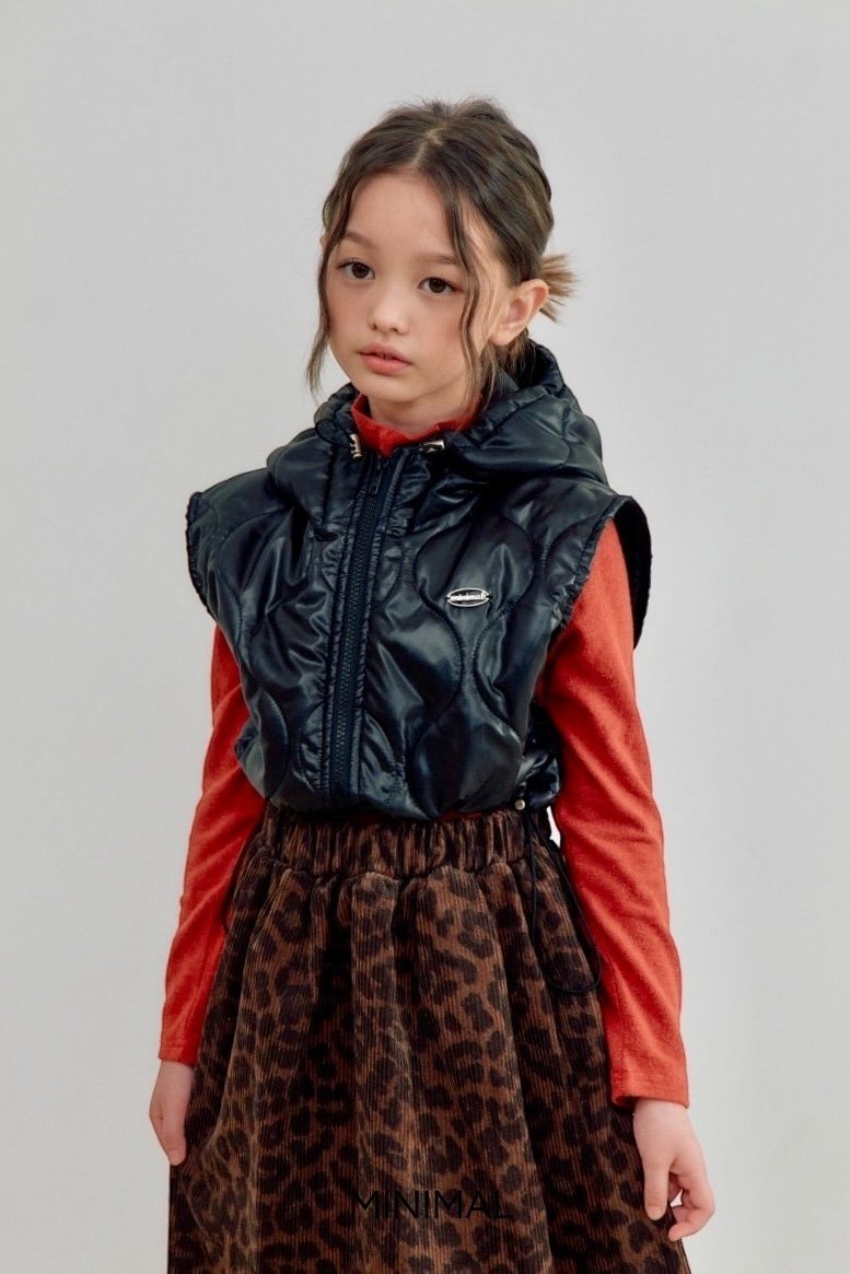 【予約】quilting short hood vest  / minimal (S-JM)