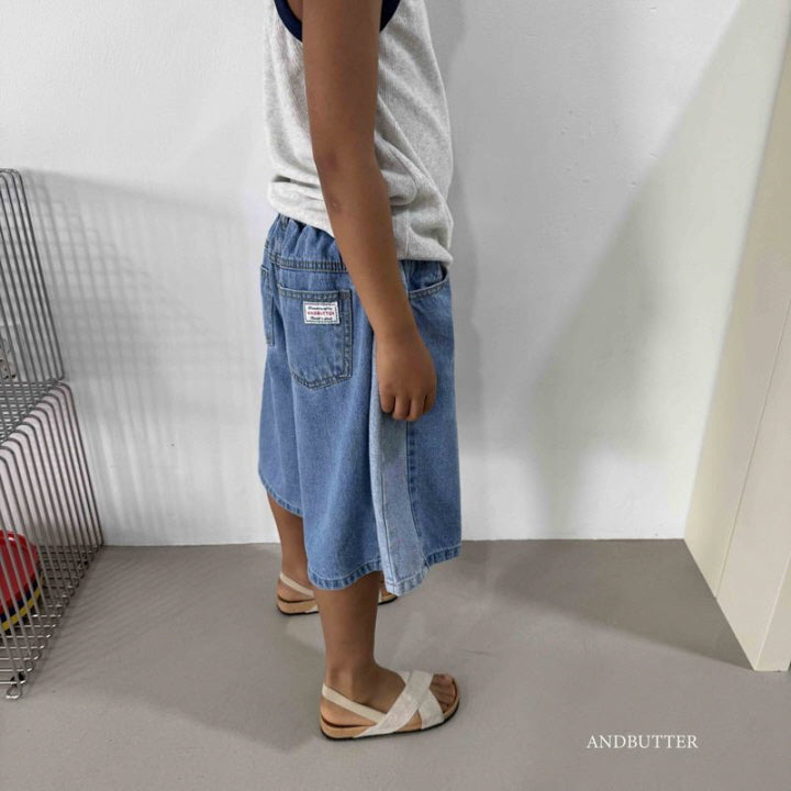 【予約】Cat Bermuda Denim / andbutter(S-JM)