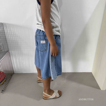 【予約】Cat Bermuda Denim / andbutter(S-JM)