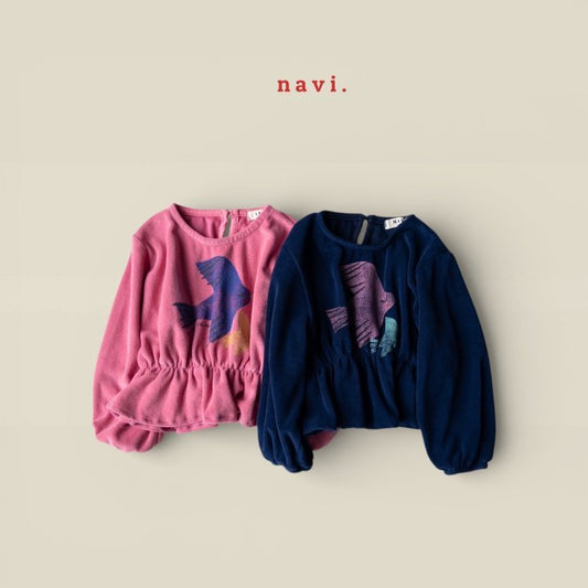 【予約】ピーチブラウス / navi(S-JL)