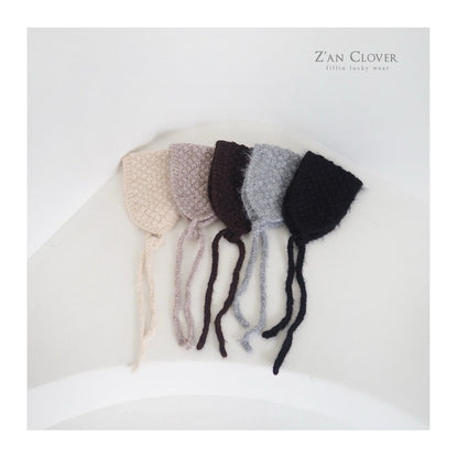 【予約】snow flake knit bonnet  /  zanclover