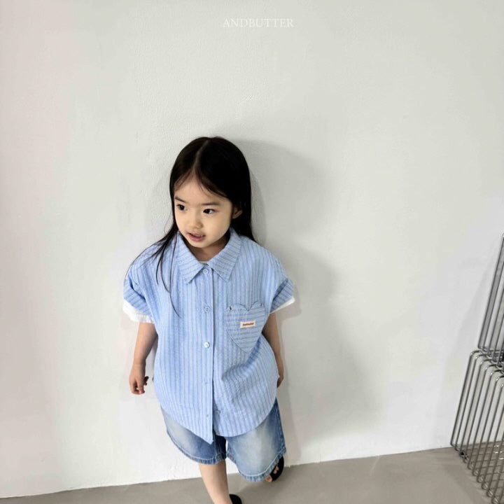 【予約】Bebe Heart Shirt / andbutter(S-JM)