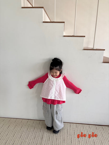 【予約】ピクシーフリルベスト / pie (XS-XL)픽시프릴