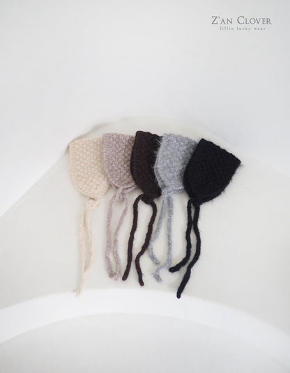 【予約】snow flake knit bonnet  /  zanclover