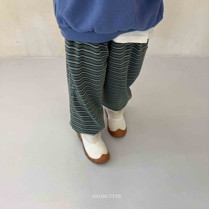 【予約】Mellow Stripe Jogger   /  andbutter (S-JM)