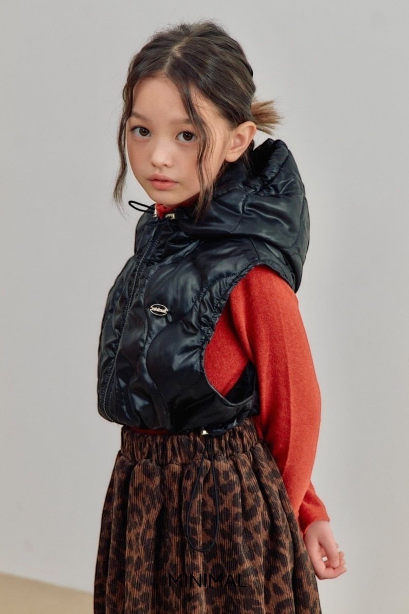 【予約】quilting short hood vest  / minimal (S-JM)