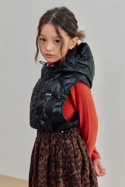 【予約】quilting short hood vest  / minimal (S-JM)