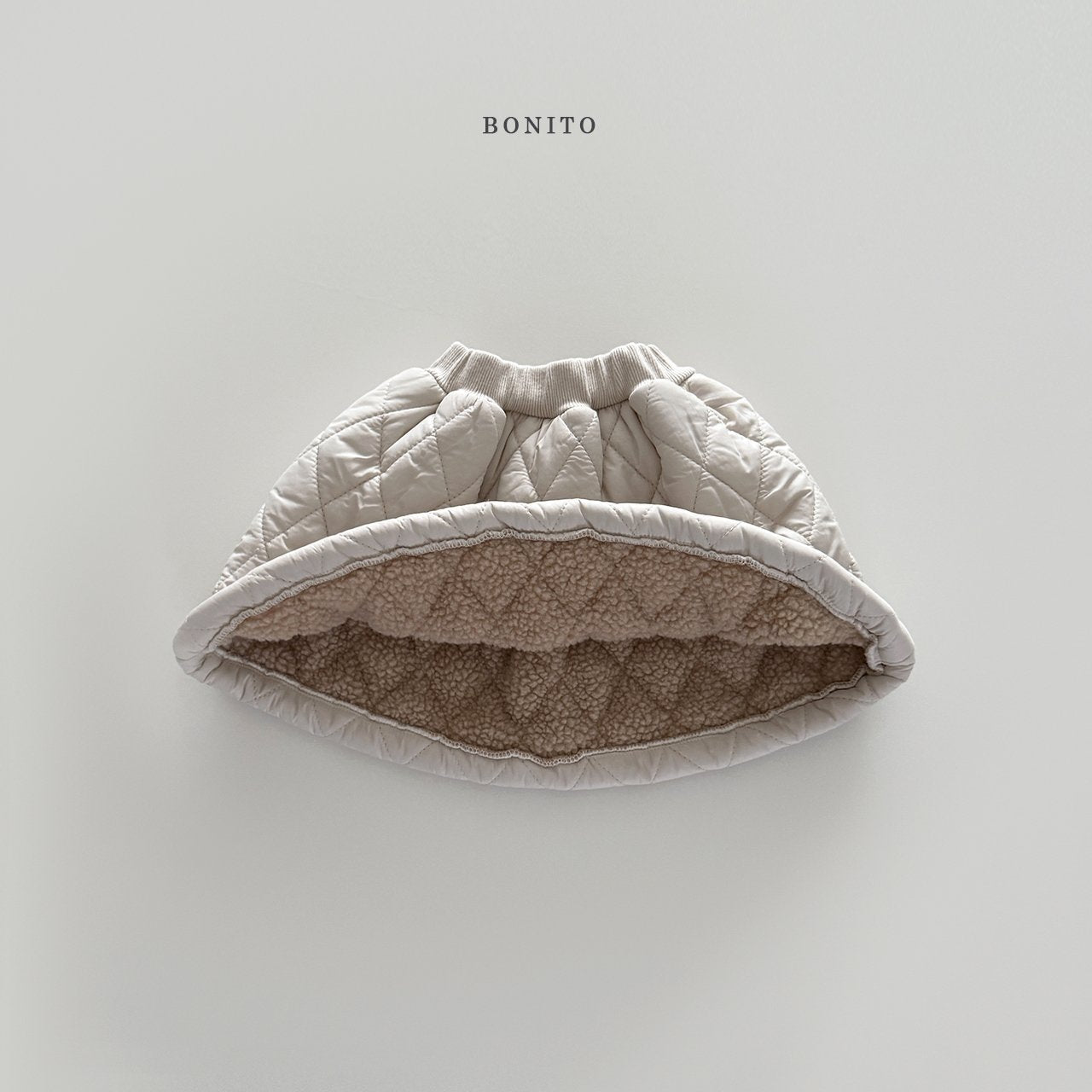 【予約】quilting boa skirt /  bonito (12m-JM)