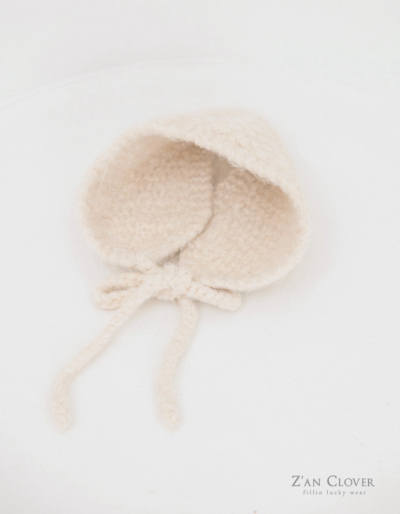 【予約】snow flake knit bonnet  /  zanclover