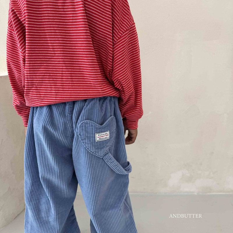 【予約】Love Ring Corduroy Pants  /  andbutter (S-JM)