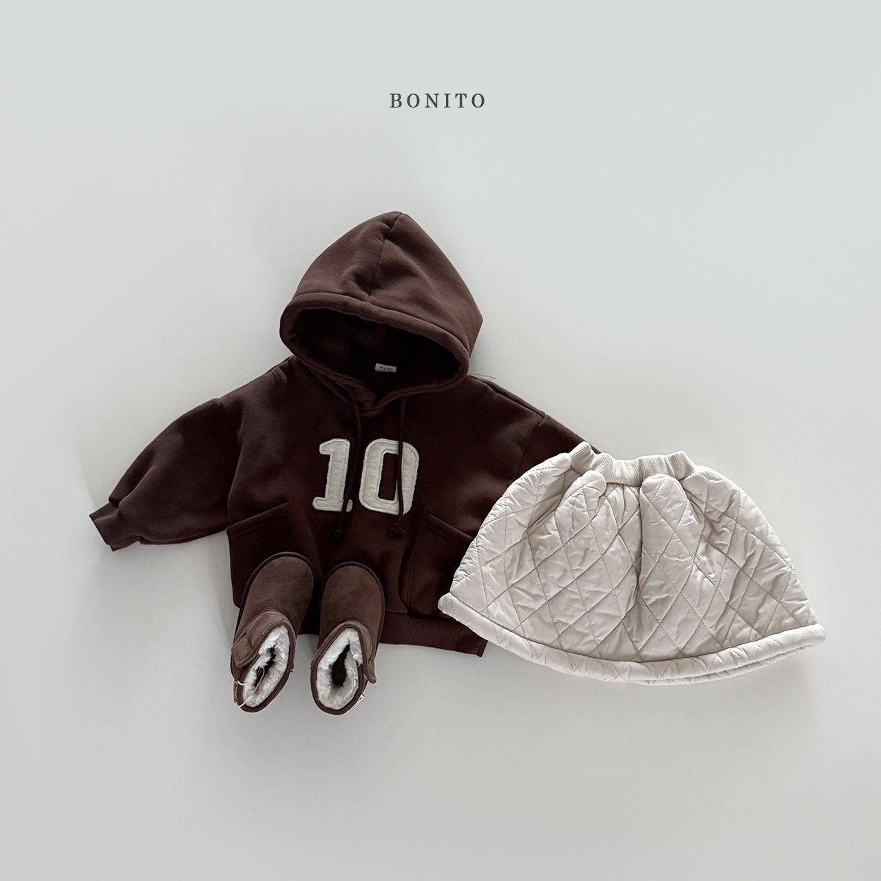 【予約】quilting boa skirt /  bonito (12m-JM)