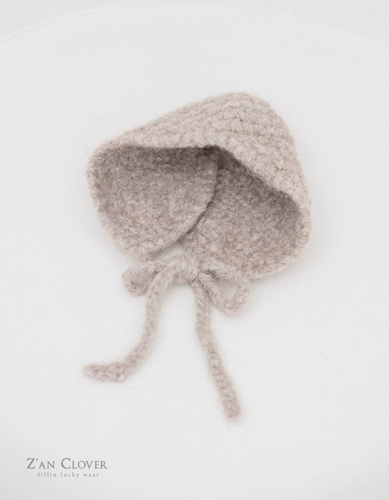 【予約】snow flake knit bonnet  /  zanclover